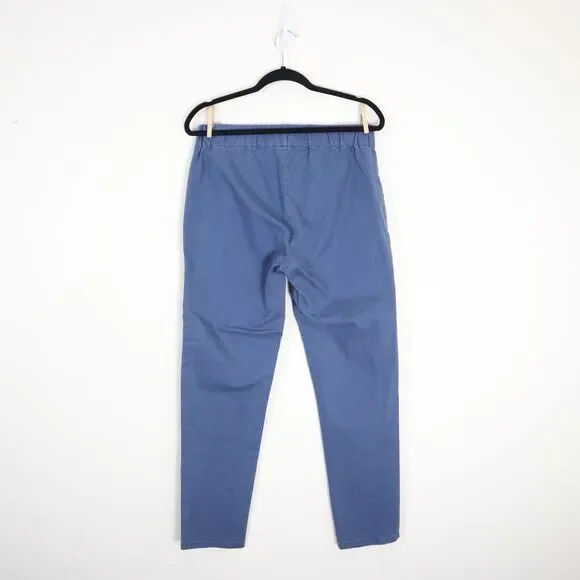 Soft Surroundings Size M Metro Leggings Jeans Skinny Button Light Blue - Picture 8 of 10